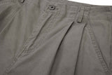DAXUEN Layered wide-leg cargo shorts in olive-grey