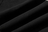 DAXUEN Black high-waisted flared cargo pants