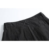 DAXUEN Wide-leg balloon-shaped trousers with vertical stripes
