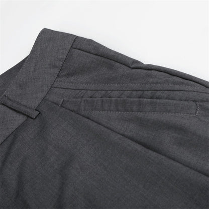 DAXUEN Men's tailored wide-leg trousers in dark grey and black