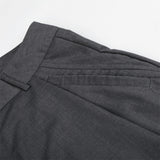 DAXUEN Men's tailored wide-leg trousers in dark grey and black