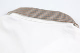 DAXUEN Boxy short-sleeve polo shirt with houndstooth collar