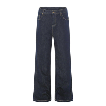 DAXUEN Wide-leg denim jeans with unique patches