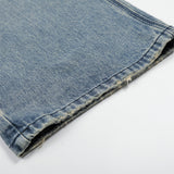 DAXUEN Faded distressed wide-leg denim jeans