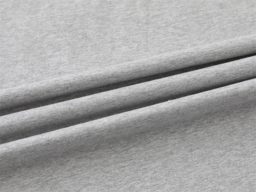 DAXUEN Oversized short-sleeve graphic t-shirt in white and grey