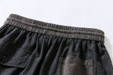 DAXUEN Men's two-tone textured loose shorts