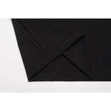 DAXUEN black text upward-angle graphic t-shirt
