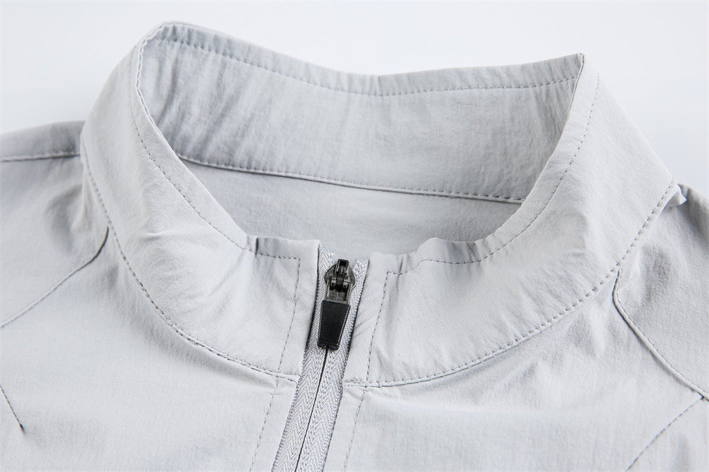 DAXUEN Lightweight full-zip jacket with mesh panels
