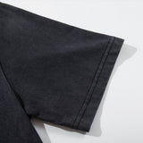 DAXUEN Charcoal grey relaxed fit graphic T-shirt