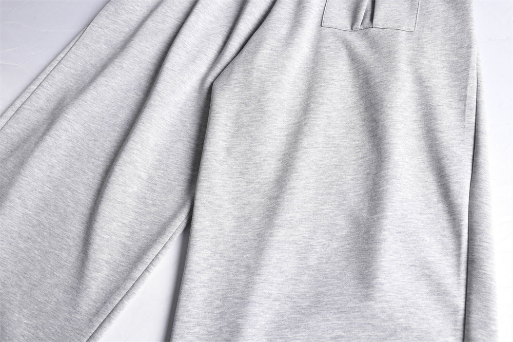 DAXUEN Relaxed-fit wide-leg sweatpants in heather grey