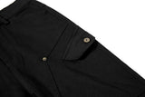 DAXUEN Solid black flared cargo pants