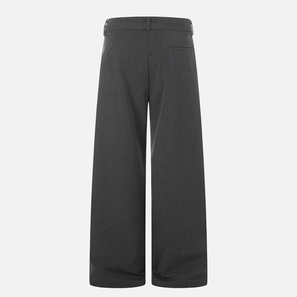 DAXUEN High-waisted wide-leg trousers in dark grey