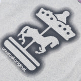 DAXUEN Short-sleeved crew neck T-shirt with carousel horse graphic