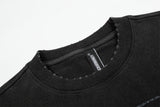 DAXUEN Faded black graphic t-shirt with multi-panel print