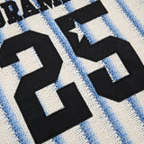 DAXUEN Short-sleeved loose-fitting V-neck top with stripes and graphics