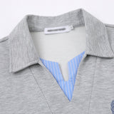 DAXUEN Short-sleeve polo shirt with striped details and embroidery