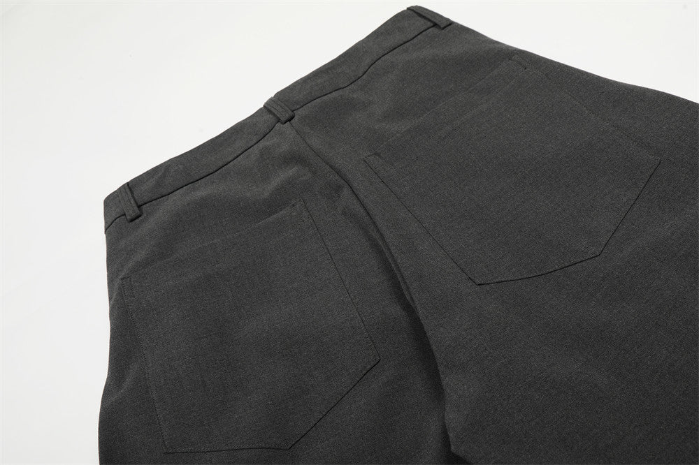 DAXUEN High-waisted wide-leg palazzo pants in dark grey and black