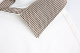 DAXUEN Boxy short-sleeve polo shirt with houndstooth collar
