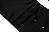 DAXUEN Black high-waisted flared cargo pants