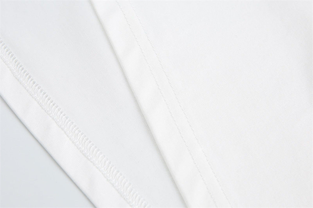 DAXUEN Layered contrast short-sleeve T-shirt