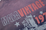 DAXUEN Ombre graphic t-shirt with castle print