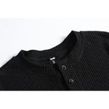 DAXUEN Relaxed fit short sleeve shirt with band collar