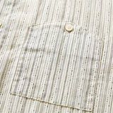 DAXUEN Relaxed-fit vertical stripe button-up shirt