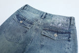 DAXUEN Faded wide-leg denim jeans