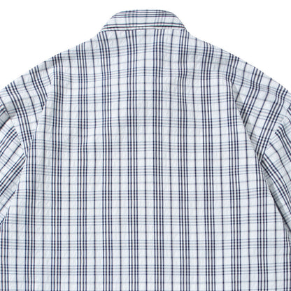 DAXUEN Short-sleeved plaid button-up shirt