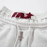 DAXUEN Wide-leg sweatpants in black and heathered light grey