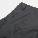 DAXUEN Wide-leg cropped trousers in dark grey and black
