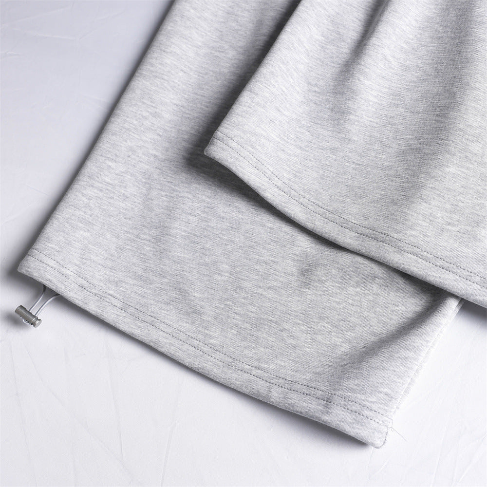 DAXUEN Relaxed-fit wide-leg sweatpants in heather grey