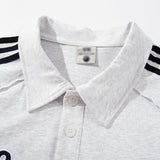 DAXUEN Relaxed-fit short sleeve polo shirt with stripes