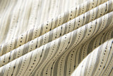 DAXUEN Relaxed-fit vertical stripe button-up shirt