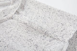 DAXUEN Oversized mock neck top with speckled texture