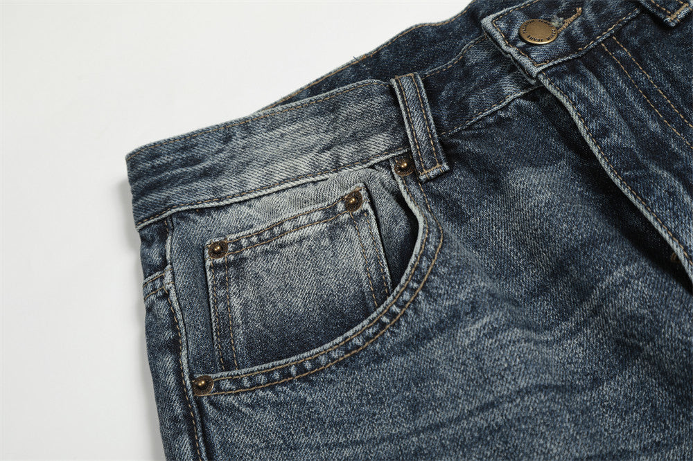 DAXUEN Faded gradient wide-leg denim jeans