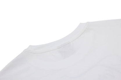 DAXUEN Ornate script and piano key graphic T-shirt