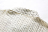 DAXUEN Relaxed-fit vertical stripe button-up shirt