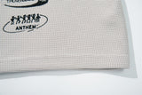 DAXUEN Distressed graphic t-shirt with waffle knit fabric