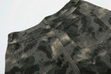 DAXUEN Wide-leg camouflage cargo shorts with multiple pockets