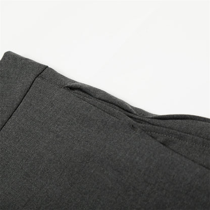 DAXUEN High-waisted wide-leg palazzo pants in dark grey and black