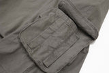 DAXUEN Layered wide-leg cargo shorts in olive-grey