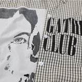 DAXUEN Oversized short-sleeved collared shirt with abstract graphics