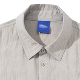 DAXUEN Relaxed oversized button-up shirt in greige and white