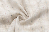 DAXUEN Short-sleeved plaid shirt with cat embroidery