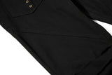 DAXUEN Black high-waisted flared cargo pants