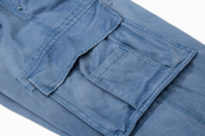 DAXUEN Wide-leg baggy cargo pants with embroidery