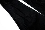 DAXUEN High-waisted black flared denim jeans