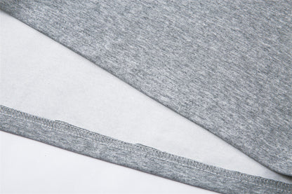 DAXUEN Relaxed fit short-sleeved top in grey and black