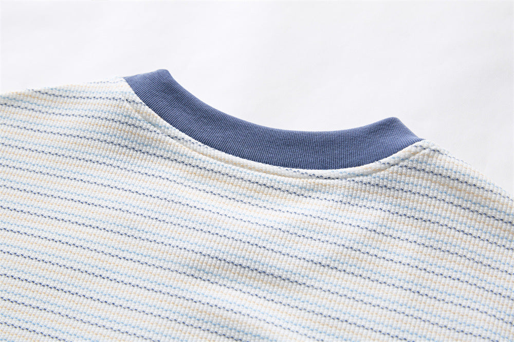 DAXUEN Oversized striped short-sleeved t-shirt